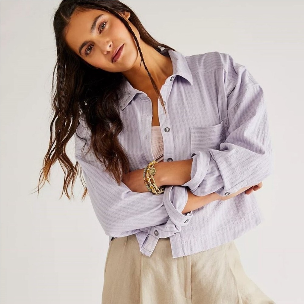 FP Cropped Button Up